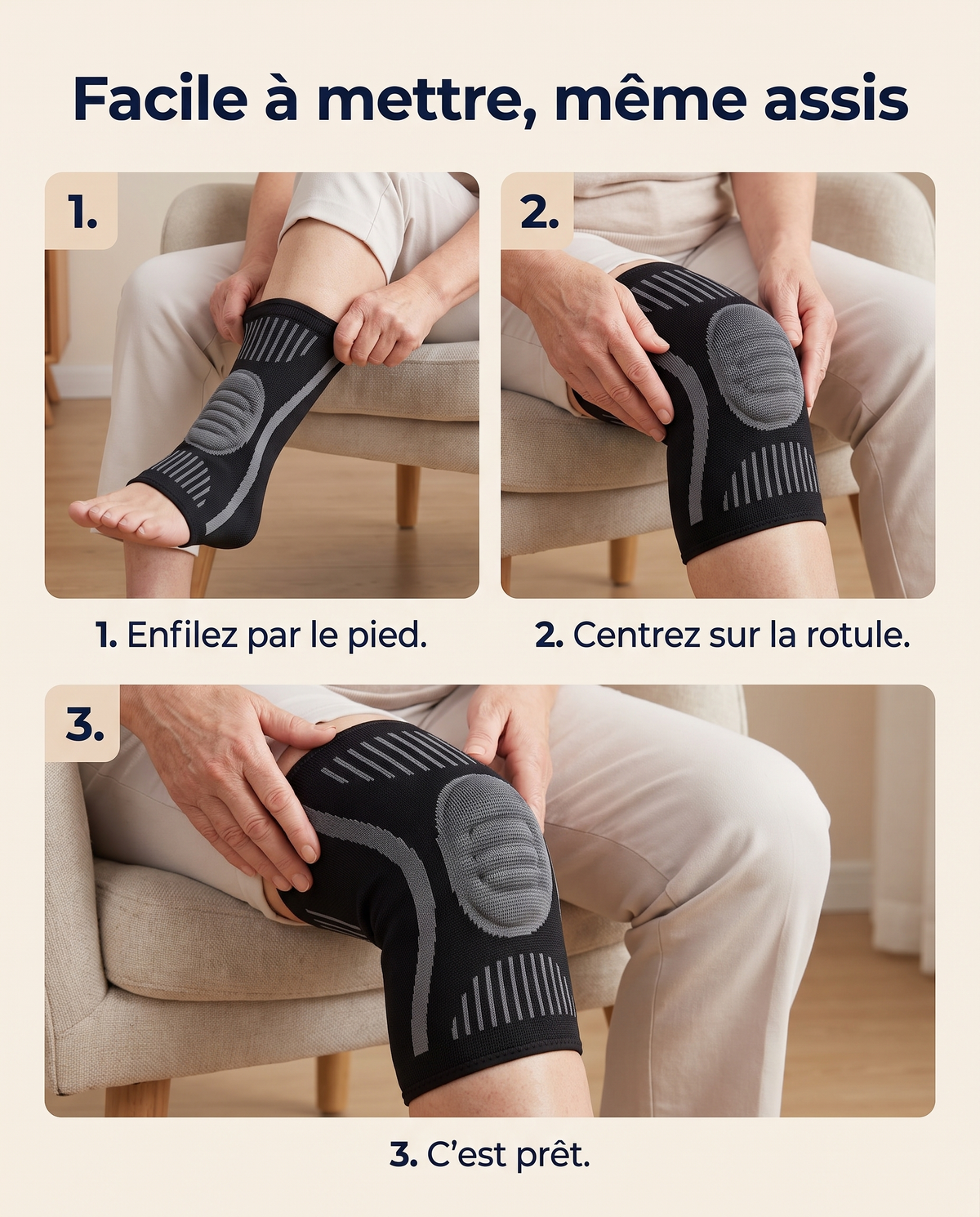 Genouillère Genouva à coussinet silicone