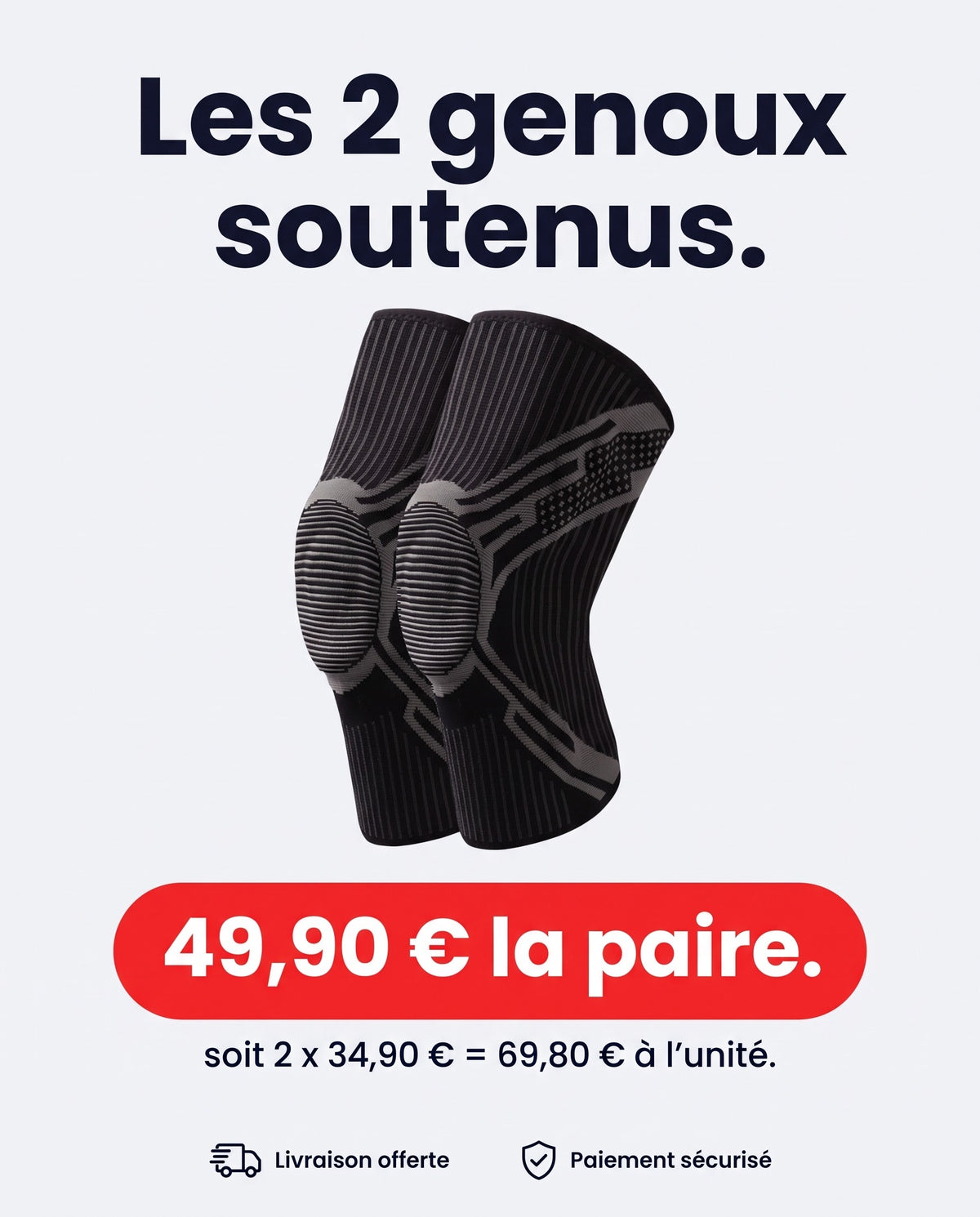 Genouillère Genouva à coussinet silicone